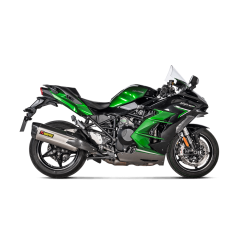 Akrapovic Kawasaki Ninja H2 SX 21-> Slip-On Line hexagonal lyddmper i titanium (ECE godkendt)