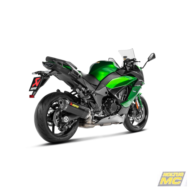 Akrapovic Kawasaki Ninja 1000SX 20-24 Slip-On Line hexagonal lyddmper i carbon (ECE godkendt)