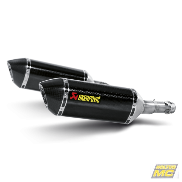 Akrapovic Kawasaki Z1000 10-13 Slip-On Line hexagonale lydd�mpere i carbon (EC godkendt)
