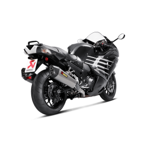 Akrapovic Kawasaki ZZR1400 12-20 Slip-On Line hexagonale lyddmpere i titanium (ECE godkendt)