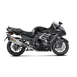 Akrapovic Kawasaki ZZR1400 12-20 Slip-On Line hexagonale lyddmpere i titanium (ECE godkendt)