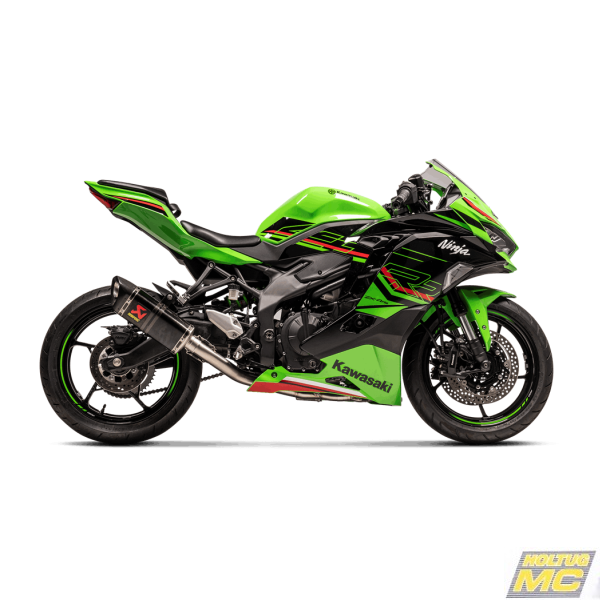 Akrapovic Kawasaki Ninja ZX-4R 23-> Racing Line hexagonal lyddmper i carbon