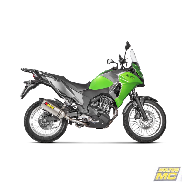 Akrapovic Kawasaki Versys-X 250 / 300 17-20 Slip-On Line hexagonal lydd�mper i titanium (ECE godkendt)