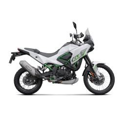 Akrapovic Kawasaki KLE 500 26-> Slip-On Line hexagonal lydd�mper i titanium (ECE godkendt)