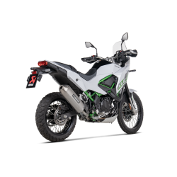 Akrapovic Kawasaki KLE 500 26-> Slip-On Line hexagonal lydd�mper i titanium (ECE godkendt)
