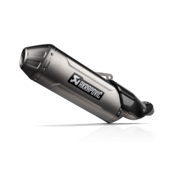 Akrapovic Kawasaki KLE 500 26-> Slip-On Line hexagonal lydd�mper i titanium (ECE godkendt)