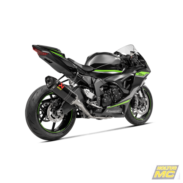 Akrapovic Kawasaki ZX-6R 23-25 Racing Line 4/2/1 hexagonal lyddmper i carbon.