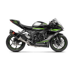 Akrapovic Kawasaki ZX-6R 23-25 Racing Line 4/2/1 hexagonal lyddmper i carbon.