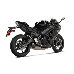 Akrapovic Kawasaki Ninja 650 24-> Racing Line 2/1 hexagonal lyddmper i titanium (ECE godkendt)