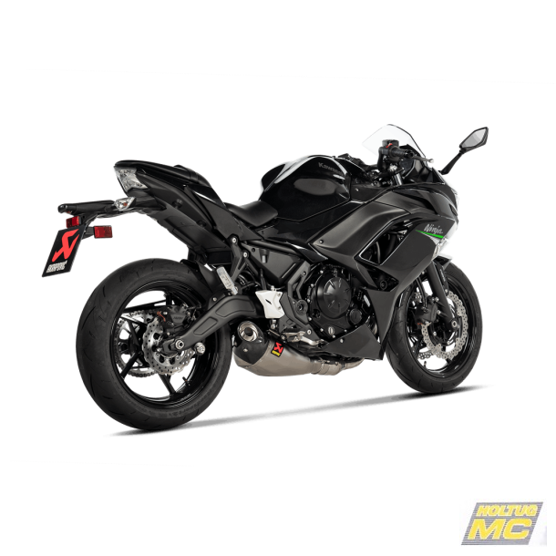 Akrapovic Kawasaki Ninja 650 24-> Racing Line 2/1 hexagonal lyddmper i titanium (ECE godkendt)