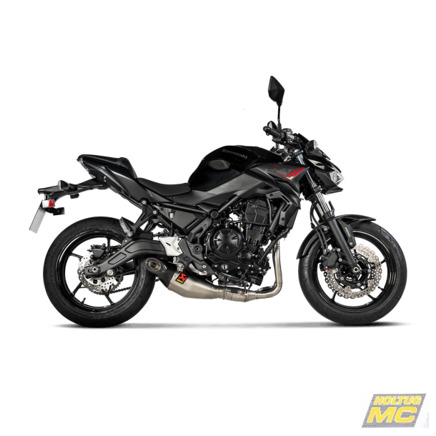 Akrapovic Kawasaki Z650 21-23 Racing Line 2/1 hexagonal lyddmper i titanium (ECE godkendt)