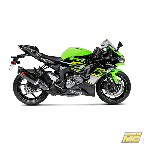 Akrapovic Kawasaki ZX-6R 09-25 Slip-On Line hexagonal carbon lyddmper (ECE godkendt)