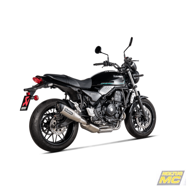 Akrapovic Kawasaki Z650RS 22-> Slip-on Line hexagonal lyddmper i titanium (ECE godkendt)