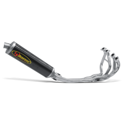 Akrapovic Kawasaki Z750/Z750R 04-06 Racing Line 4/2/1 oval lydd�mper i titanium 