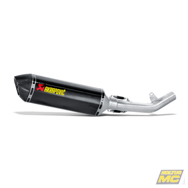Akrapovic Kawasaki Z750/Z750R 07-12 Slip-On Line hexagonal lydd�mper i carbon