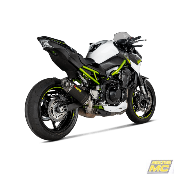 Akrapovic Kawasaki Z900 A2 23 Slip-On Line hexagonal lyddæmper i carbon (ECE godkendt)