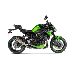 Akrapovic Kawasaki Z900 25-> Slip-On Line hexagonal lyddmper i titanium (ECE godkendt)