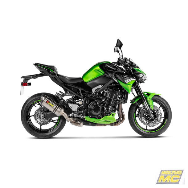 Akrapovic Kawasaki Z900 25-> Slip-On Line hexagonal lyddmper i titanium (ECE godkendt)