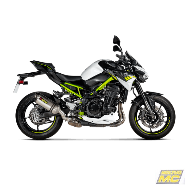 Akrapovic Kawasaki Z900 A2 20-> Slip-On Line hexagonal lyddmper i titanium (ECE godkendt)