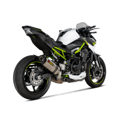 Akrapovic Kawasaki Z900 A2 20-> Slip-On Line hexagonal lyddmper i titanium (ECE godkendt)