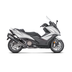 Akrapovic Kymco AK550 17-20 Slip-On Line hexagonal lydd�mper i titanium/sort (ECE godkendt)