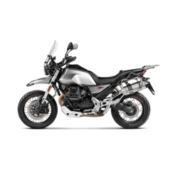 Akrapovic Moto Guzzi V85 TT 19-> Slip-On Line lyddmper i titanium (ECE godkendt)