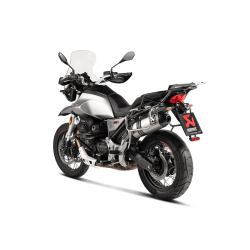Akrapovic Moto Guzzi V85 TT 19-> Slip-On Line lyddmper i titanium (ECE godkendt)