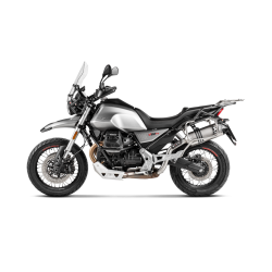 Akrapovic Moto Guzzi V85 TT 19-> Slip-On Line lydd�mper i titanium (ECE godkendt)