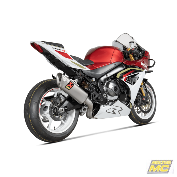 Akrapovic Suzuki GSX-R1000 17-26 Evolution Line 4/2/1 med hexagonal lydd�mper og forr�r i titanium