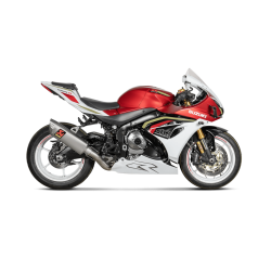 Akrapovic Suzuki GSX-R1000 17-26 Evolution Line 4/2/1 med hexagonal lydd�mper og forr�r i titanium