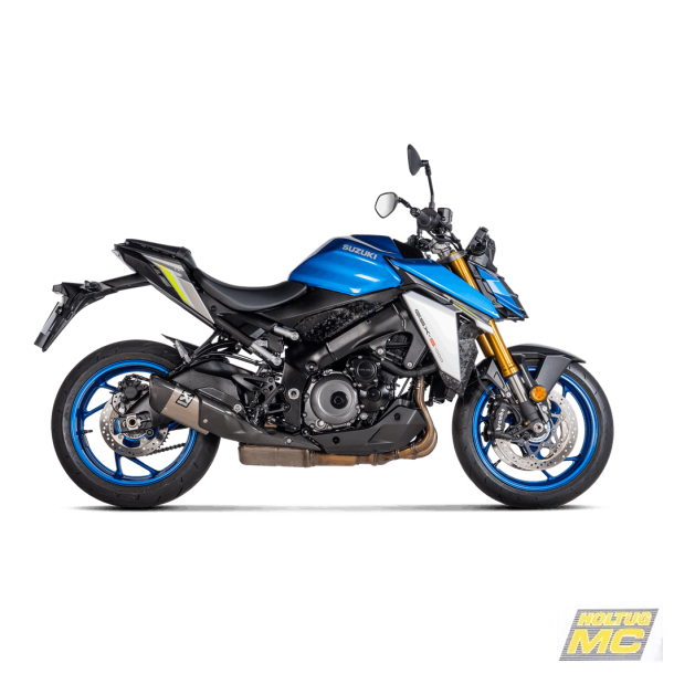 Akrapovic Suzuki GSX-S950 21-> Slip-On Line hexagonal lyddmper i titanium (ECE godkendt)