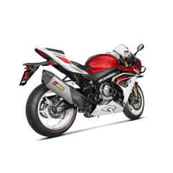 Akrapovic Suzuki GSX-R1000 26-> Slip-On Line med hexagonal lydd�mper i titanium (ECE-godkendt) 