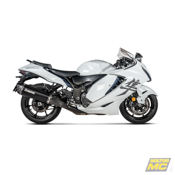 Akrapovic Suzuki GSX-1300R 21-> Slip-on Line hexagonale lyddmpere i titanium/sort (ECE-godkendt)