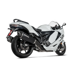 Akrapovic Suzuki GSX-1300R 21-24 Slip-on Line hexagonale lyddmpere i titanium/sort (ECE-godkendt)