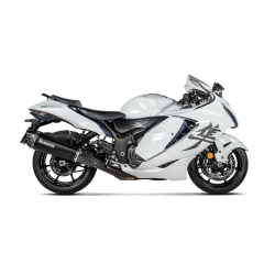 Akrapovic Suzuki GSX-1300R 21-24 Slip-on Line hexagonale lyddmpere i titanium/sort (ECE-godkendt)