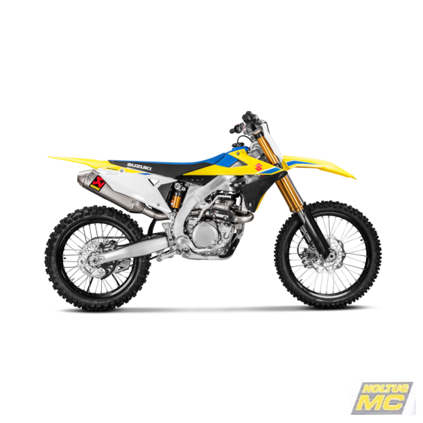 Akrapovic Suzuki RM-Z450F 18-26 Evolution Line 1/1 hexagonal lydd�mper og forr�r i titanium