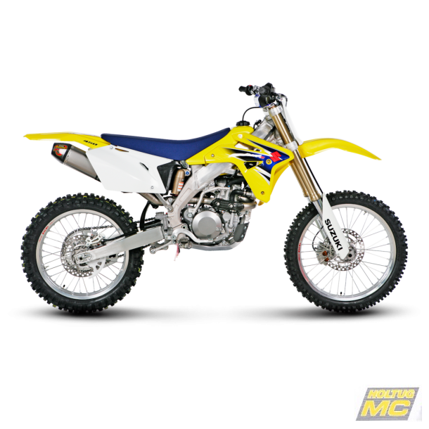 Akrapovic Suzuki RM-Z450F 05-07 Evolution Line 1/1 hexagonal lydd�mper og forr�r i titanium