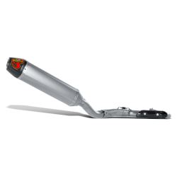 Akrapovic Suzuki RM-Z450F 05-07 Evolution Line 1/1 hexagonal lydd�mper og forr�r i titanium