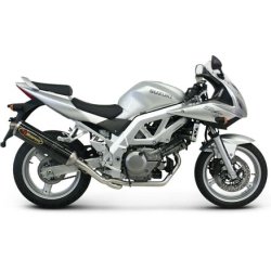 Akrapovic Suzuki SV650 03-09 Racing Line 2/1 oval lydd�mper i carbon