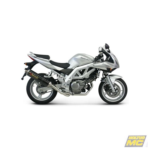 Akrapovic Suzuki SV650 03-09 Racing Line 2/1 oval lydd�mper i carbon