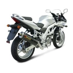 Akrapovic Suzuki SV650 03-09 Racing Line 2/1 oval lydd�mper i carbon
