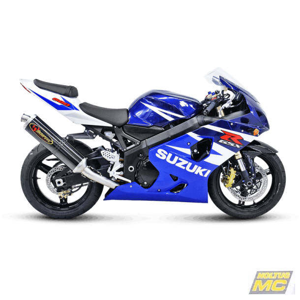 Akrapovic Suzuki GSX-R600 04-05 Racing Line 4/2/1 oval lydd�mper i titanium
