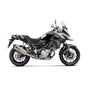 Akrapovic Suzuki DL650 V-Strom 17-> Slip-On Line (3/4 system) hexagonal lydd�mper i titanium