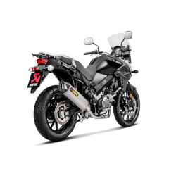 Akrapovic Suzuki DL650 V-Strom 17-> Slip-On Line (3/4 system) hexagonal lydd�mper i titanium