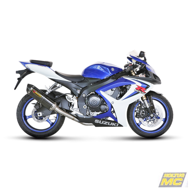 Akrapovic Suzuki GSX-R600 06-07 Slip-On Line hexagonal lydd�mper i carbon (EC godkendt)