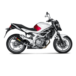Akrapovic Suzuki SVF650 Gladius 09-15 Slip-On Line hexagonal lyddmper i carbon (EC godkendt)
