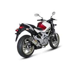 Akrapovic Suzuki SVF650 Gladius 09-15 Slip-On Line hexagonal lyddmper i titanium (EC godkendt)