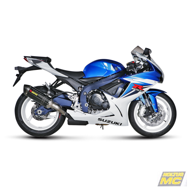 Akrapovic Suzuki GSX-R750 11-17 Slip-On Line hexagonal lydd�mper i carbon (EC godkendt)