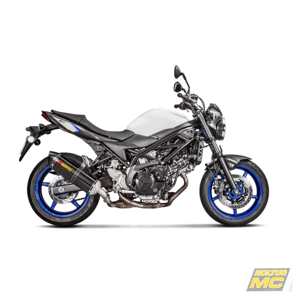 Akrapovic Suzuki SV650 16-> Slip-On Line hexagonal lyddæmper i carbon (ECE godkendt)