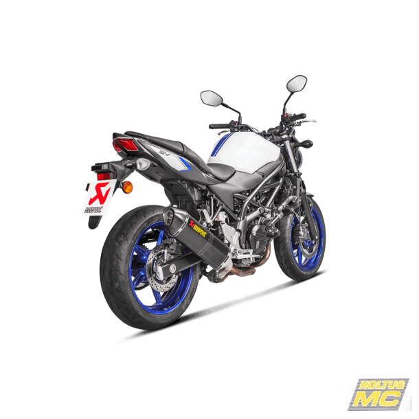 Akrapovic Suzuki SV650 X 18-> Slip-On Line hexagonal lyddmper i carbon (ECE godkendt)